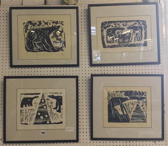 William Brown, 4 linocuts